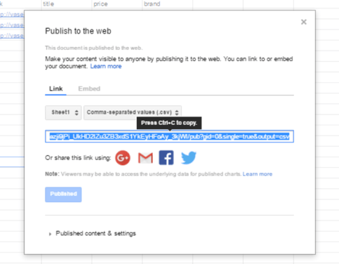 Copy the link to place in Facebook Business Manager Copy the link to place in Facebook Business Manager