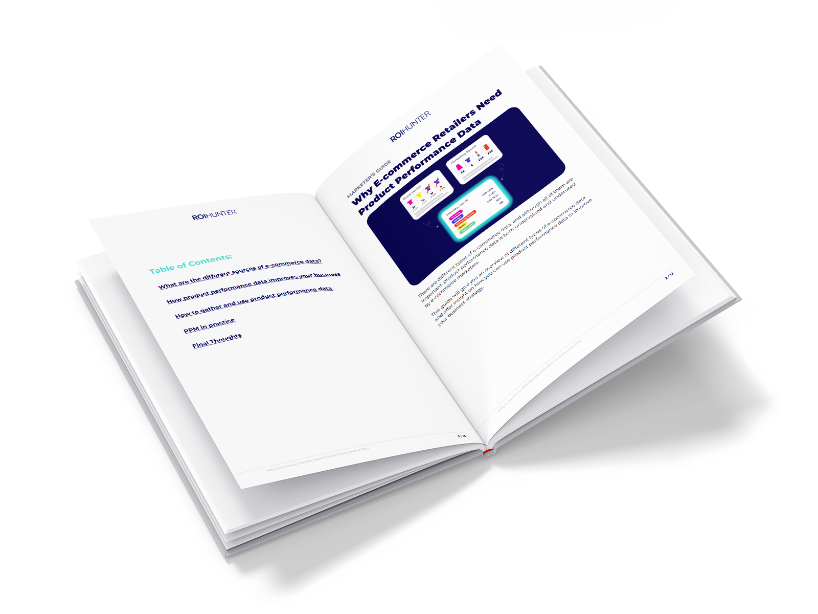 Why E-commerce Retailers Need Product Performance Data E-Book_mockup_open